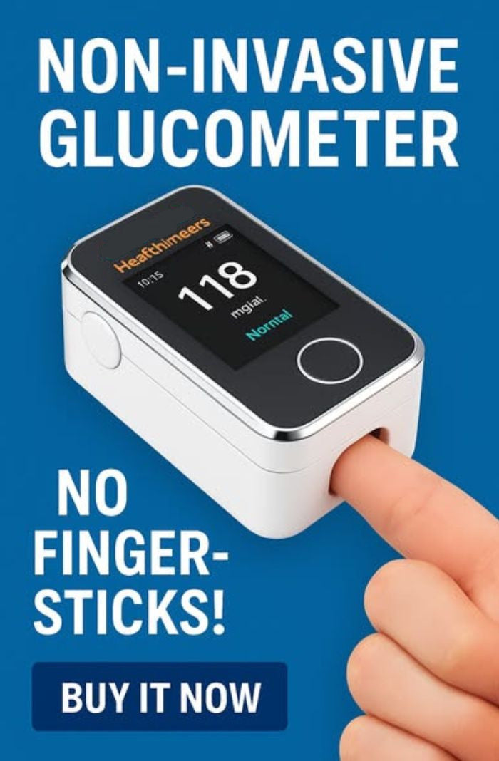GlucoGOLD™ - De Niet- Invasieve Glucose Meter, meet binnen 5 seconden je suikergehalte zonder te prikken!